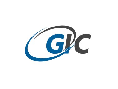 GIC yaratıcı logo tasarımı vektör çizimi