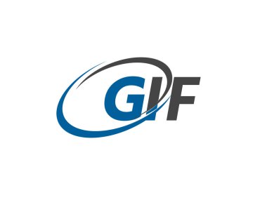 GIF yaratıcı logo tasarımı vektör çizimi