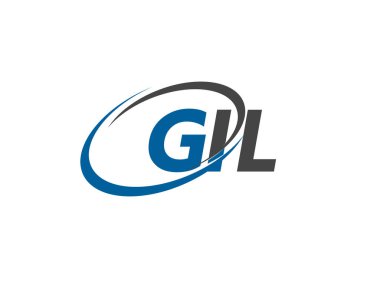 GIL yaratıcı logo tasarımı vektör çizimi