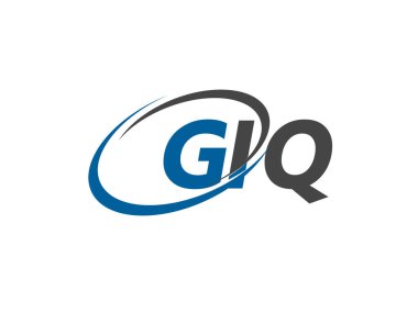GIQ yaratıcı logo tasarımı vektör çizimi