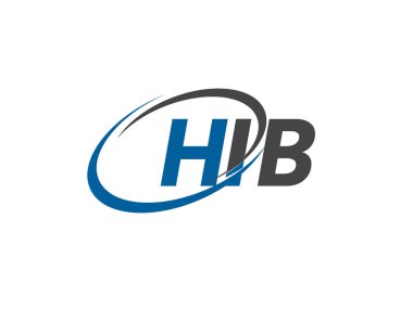 HIB yaratıcı logo tasarımı vektör çizimi