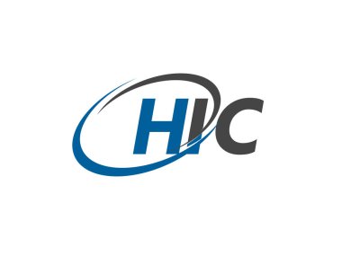 HIC yaratıcı logo tasarımı vektör çizimi