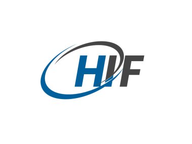 HIF yaratıcı logo tasarımı vektör çizimi