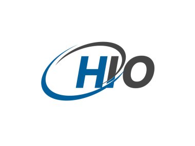 HIO yaratıcı logo tasarımı vektör çizimi