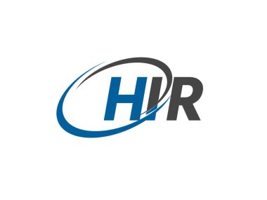 HIR yaratıcı logo tasarımı vektör çizimi