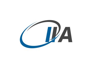 IIA yaratıcı logo tasarımı vektör çizimi