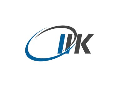 IIK yaratıcı logo tasarımı vektör çizimi
