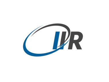 IIR yaratıcı logo tasarımı vektör çizimi