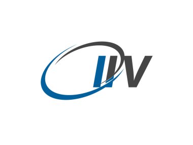 IV yaratıcı logo tasarımı vektör çizimi