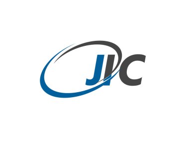 JIC yaratıcı logo tasarımı vektör çizimi