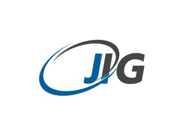 JIG yaratıcı logo tasarımı vektör çizimi