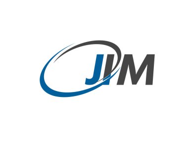 Jim yaratıcı logo tasarımı vektör çizimi