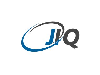 JIQ yaratıcı logo tasarımı vektör çizimi