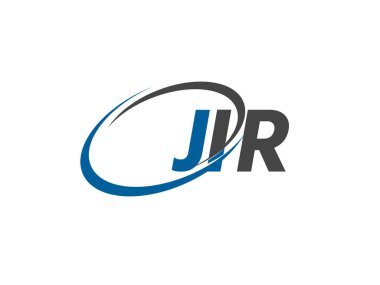 JIR yaratıcı logo tasarımı vektör çizimi