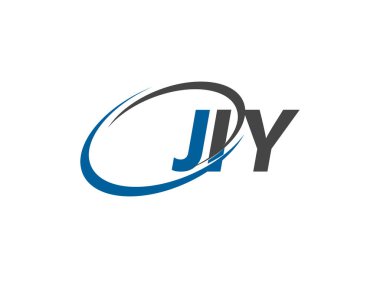 JIY yaratıcı logo tasarımı vektör çizimi