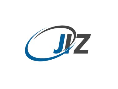 JIZ yaratıcı logo tasarımı vektör çizimi