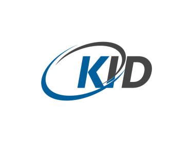 KID yaratıcı logo tasarımı vektör çizimi