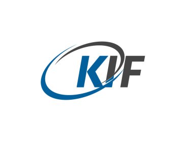KIF yaratıcı logo tasarımı vektör çizimi