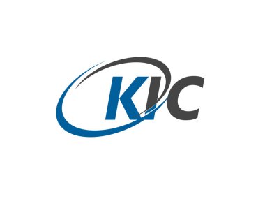 KIC yaratıcı logo tasarımı vektör çizimi