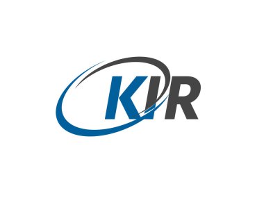 KIR yaratıcı logo tasarımı vektör çizimi