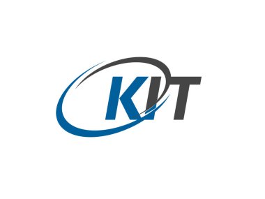 KIT yaratıcı logo tasarımı vektör çizimi