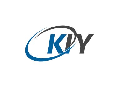 KIY yaratıcı logo tasarımı vektör çizimi