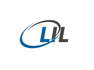 LIL yaratıcı logo tasarımı vektör çizimi