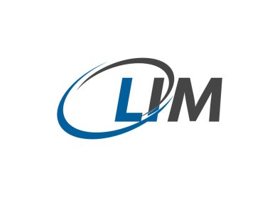 LIM yaratıcı logo tasarımı vektör çizimi