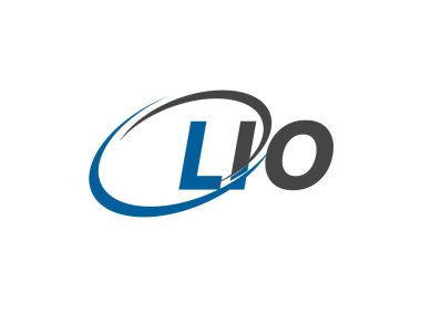 LIO yaratıcı logo tasarımı vektör çizimi