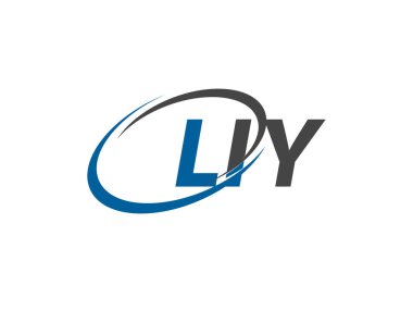 LIY yaratıcı logo tasarımı vektör çizimi