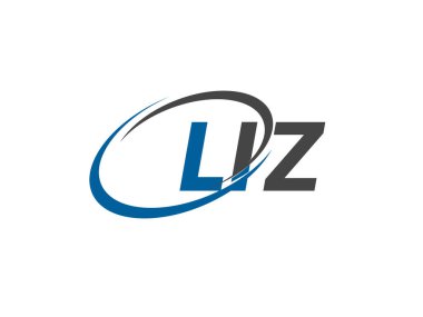 LIZ yaratıcı logo tasarımı vektör çizimi