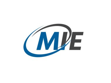 MIE yaratıcı logo tasarımı vektör çizimi
