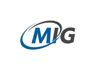 MIG yaratıcı logo tasarımı vektör çizimi