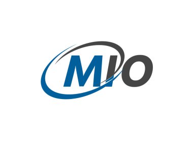 MIO yaratıcı logo tasarımı vektör çizimi