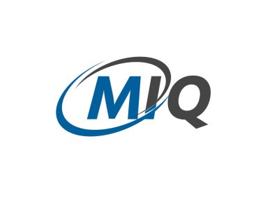 MIQ yaratıcı logo tasarımı vektör çizimi