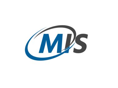 MIS yaratıcı logo tasarımı vektör çizimi