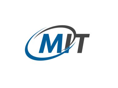 MIT yaratıcı logo tasarımı vektör çizimi
