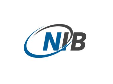 NIB yaratıcı logo tasarımı vektör çizimi