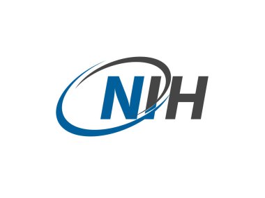 NIH yaratıcı logo tasarımı vektör çizimi
