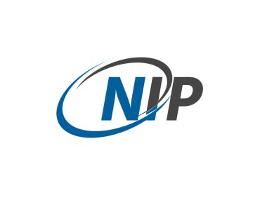 NIP yaratıcı logo tasarımı vektör çizimi