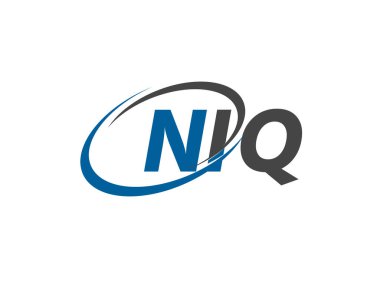 NIQ yaratıcı logo tasarımı vektör çizimi