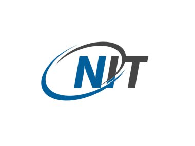 NIT yaratıcı logo tasarımı vektör çizimi