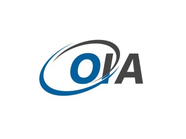 OIA yaratıcı logo tasarımı vektör çizimi
