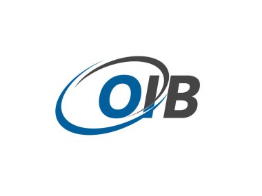 OIB yaratıcı logo tasarımı vektör çizimi