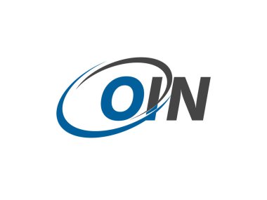 OIN yaratıcı logo tasarımı vektör çizimi