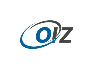 OIZ yaratıcı logo tasarımı vektör çizimi