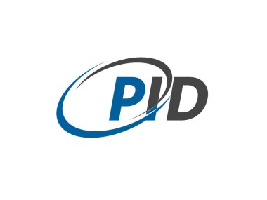 PID yaratıcı logo tasarımı vektör çizimi