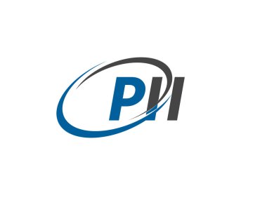 PII yaratıcı logo tasarımı vektör çizimi