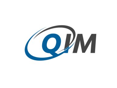 QIM yaratıcı logo tasarımı vektör çizimi