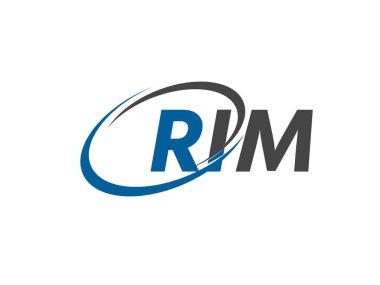 RIM yaratıcı logo tasarımı vektör çizimi